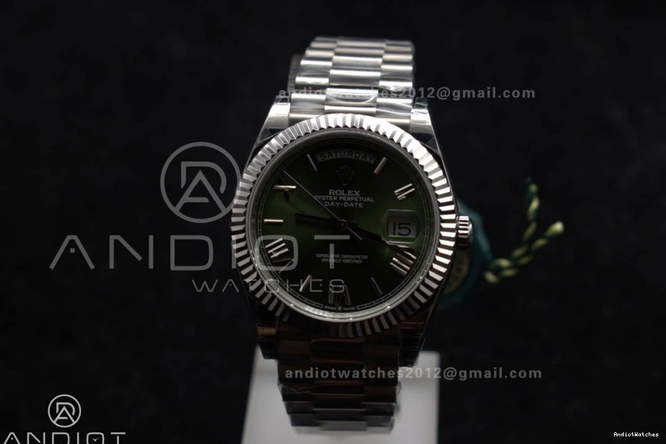 Weight DayDate Green on President 40 Gain SS A Bezel GSF 719 OdorResistant Dial Roman Bracelet 0412